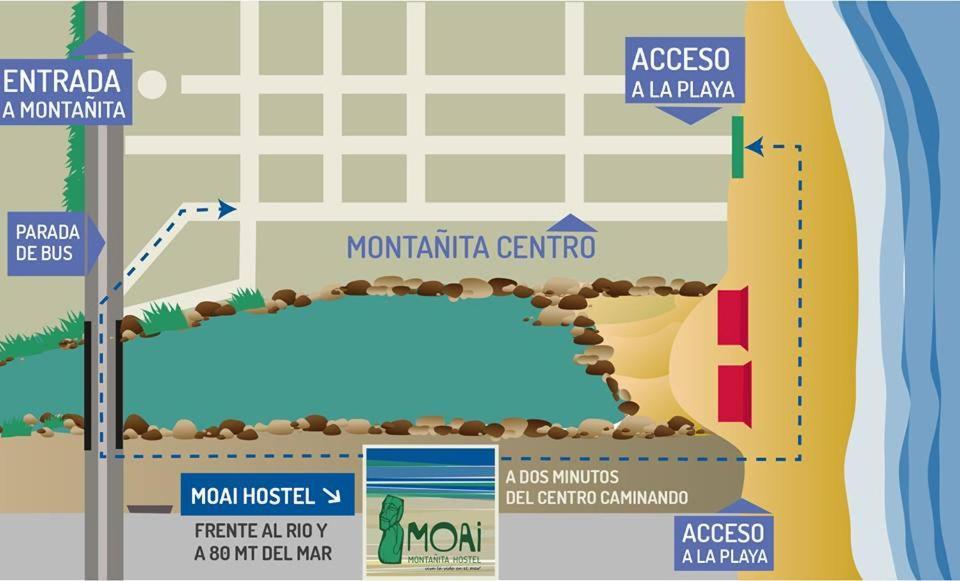 Hostal Moai Montañita Eksteriør billede